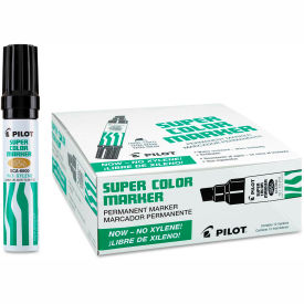 Jumbo Refillable Permanent Marker, Chisel Tip, Black