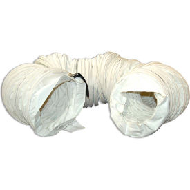 16" Dia. Flexible Heat Duct For Indirect Fired Forced Air Kerosene Heater, 25'L, White