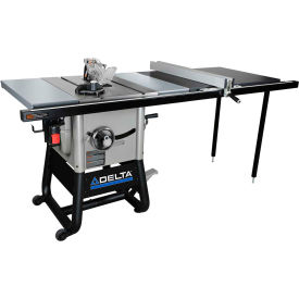 10 In. Left Tilt Table Saw with 52 In. Right Rip, Steel Extension Wings