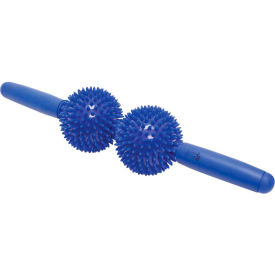 Massage Bar, 9 x 43 cm (3.5" x 16.9"), 2 Balls, Blue, 1 Each