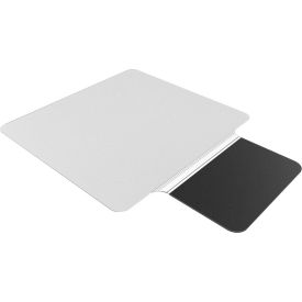 Sit or Stand Dual Purpose Mat - 53"L x 36"W with 18"L x 20"W Lip - Straight Edge