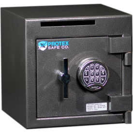 Security Safe with Drop Slot & Electronic Lock - 14" x 14" x 14" Gray
