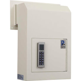 Through the Door Drop Box with Electronic Lock 10" x 4-1/4" x 15" Beige