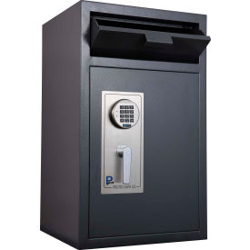 Front Loading Depository Safe With Electronic Lock 19-3/4" x 17-5/8" x 32-5/8" Gray