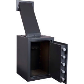 Through-the-Wall Depository Safe With Drop Chute & Electronic Lock 14" x 14" x 20"