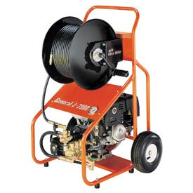 Gas Water Jet w/200'x3/8" Hoses, Nozzle Set & Cleaning Tool