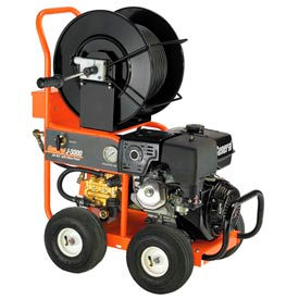 Gas Water Jet w/200'x3/8" Hoses, Nozzle Set & Cleaning Tool