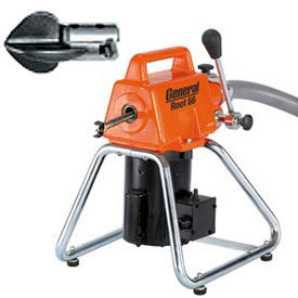 Root 66 Drain/Sewer Cleaning Machine W/ 11 Cables, 2 Cutter Sets & Tool Box