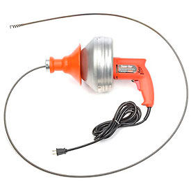 Super-Vee Drain/Sewer Cleaning Machine with 25' x 1/4" Cable