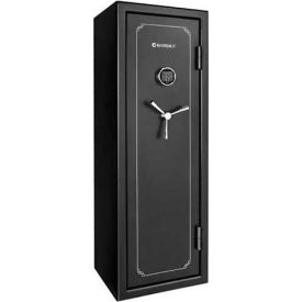 FV-1000 Fire Safe Vault With Electronic Lock 40-Min Fire Rated 20"x18"x59-1/16" Black