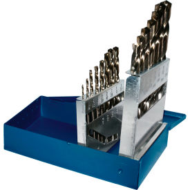 Cobalt Drill Bit Set - 15 Pieces - 135° - 1/16" to 1/2" by 32nds