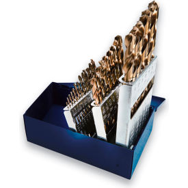 Cobalt Drill Bit 29 Piece Set - 135° - 1/16" to 1/2" by 64ths