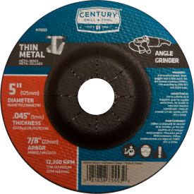 Depressed Center Grinding Wheel 5" x 7/8" Type 27 Aluminum Oxide
