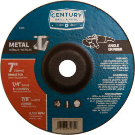 Depressed Center Grinding Wheel 7" x 7/8" Type 27 Aluminum Oxide