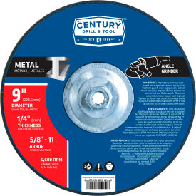 Depressed Center Grinding Wheel 9" x 5/8-11" Type 27 Aluminum Oxide