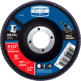 Flap Disc 4-1/2" x 5/8" 40 Grit Zirconia