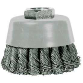 Angle Grinder Cup Brush 6" Dia. Knot Steel 0.02"
