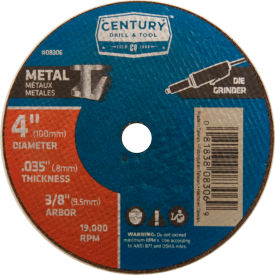 Cutting Wheel 4" x 3/8" Aluminum Oxide