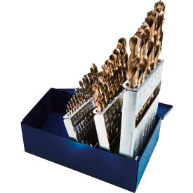 Cobalt Drill Bit 29 Piece Set - 135 Degrees - 1/16" to 1/2" by 64ths