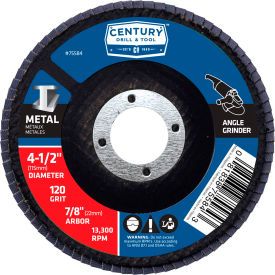 Flap Disc 4-1/2" x 5/8" 120 Grit Zirconia