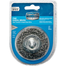 Wire Brush 2-1/2" Dia. Steel Crimped