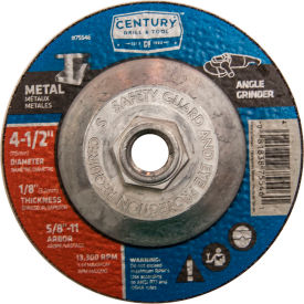 Depressed Center Grinding Wheel 4-1/2" x 5/8-11" Type 27 Aluminum Oxide