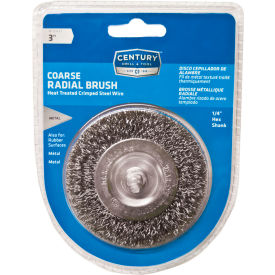 3" Dia. Steel Crimped Drill Radial Wire Brush