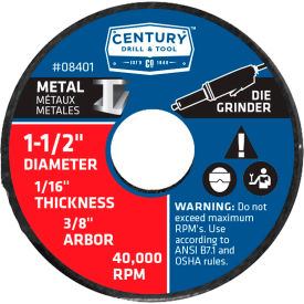 Cutting Wheel 3Pak 1-1/2" x 3/8" Aluminum Oxide
