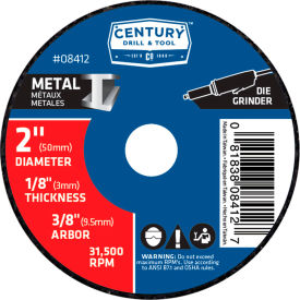 Cutting Wheel 3Pak 2" x 1/8" Aluminum Oxide