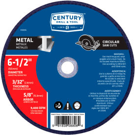 Abrasive Saw Blade 6-1/2" x 5/8" Fiberglass
