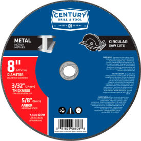 Abrasive Saw Blade 8" x 5/8" Fiberglass