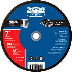 7" x 5/8" Fiberglass Abrasive Saw Blade