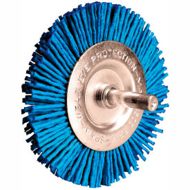 End Brush 3" Dia. 1/4" Shank Size Nylon