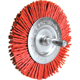 End Brush 4" Dia. 1/4" Shank Size Nylon
