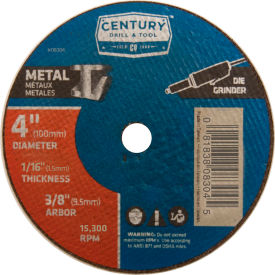 Cutting Wheel 4" x 3/8" Aluminum Oxide