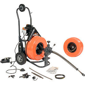 Speedrooter 92 Drain/Sewer Cleaning Machine, w/2 Cables & Cutter Set