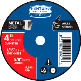 Cutting Wheel 4" x 5/8" Aluminum Oxide