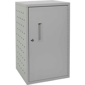 Vertical Wall/Desk Tablet Charging Cabinet For 16 Devices, 15-3/4"W x 13"D x 27-1/2"H, Gray