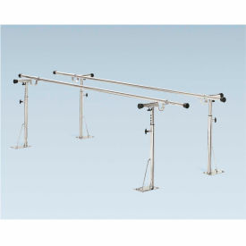 Floor Mounted Parallel Bars, Height/Width Adjustable, 14' L