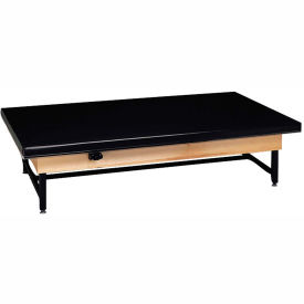 Economy Electric Hi-Low Upholstered Mat Platform Table, 84"L x 48"W x 19" - 27"H