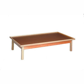Fixed Height Raised Rim Platform Table, 72"L x 36"W x 19"H