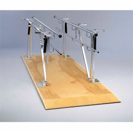 Deluxe Wood Platform Mounted Parallel Bars, Height/Width Adjustable, 12' L