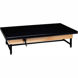 Manual Hi-Low Upholstered Mat Platform Table, 96"L x 72"W x 19" - 27"H