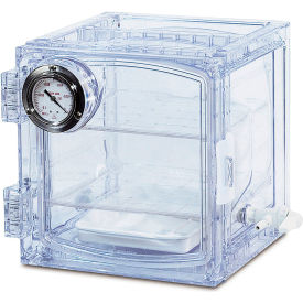 Lab Companion Clear Polycarbonate Vacuum Desiccator Cabinet, 11 Liter
