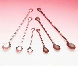 Stainless Steel Double-Ended Spoons, 0.5ml and 2.0ml Capacity, 2/PK