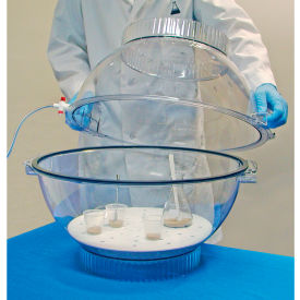 Techni-Dome Polycarbonate Vacuum Desiccator (1 Gas Port), 2.3 Cu. Ft.