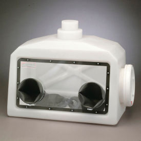 Portable Glove Box System With 2 Gas Ports, 1 Pair of Gloves & Clamping Rings