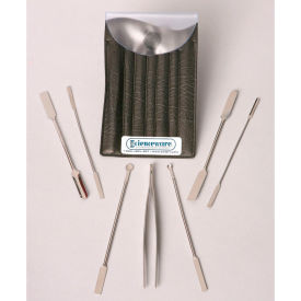 7-Piece Stainless Steel Micro Spoon and Spatula Weighing Set
