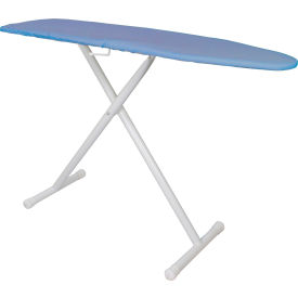Basic Ironing Board 53"L x 13"W, White/Blue