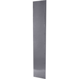 Steel Locker Accessory, Universal Finished End Panel 15"Dx72"H - Dark Gray
